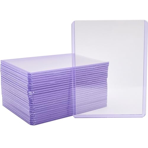 Platinum Protectors 55pt Toploaders Trading Card Protectors (25-Count) - Clear Hard Plastic Top Loader Sleeves for Autos, Refractors, etc