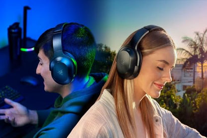 Razer Barracuda Pro Wireless Gaming Headset (PC, PlayStation, Switch 2, iPhone, Smartphones): Hybrid ANC - 2.4GHz Wireless + Bluetooth - THX AAA - 50mm Drivers - Integrated Mic - 40 Hr Battery - Black | Hybrid Active Noise Cancellation Technology, Thx Ach