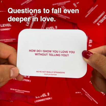 WE'RE NOT REALLY STRANGERS Couples Edition Card Game - 150 Conversation Cards for Couples - 2 Player Game for Memorable Date Nights & Game Nights, Ages 15+, 2 Players - style: Couples Edition