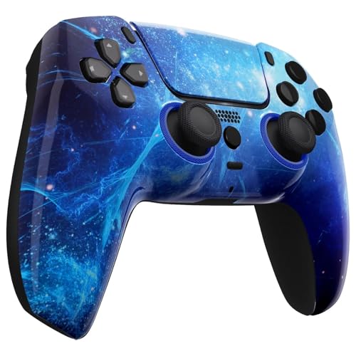 Custom Wireless Controller for PS5 - Hand Airbrushed & Multiple Designs Available (Blue Nebula) - color: Blue Nebula