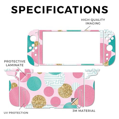 Glossy Glitter Gaming Skin Compatible with Nintendo Switch 2 Console Only - Golden Bubbles - Premium 3M Vinyl Protective Wrap Decal Cover - Easy to Apply | Crafted in The USA by MightySkins - color: Golden Bubbles, size: Switch 2 Console Skin Only, style:
