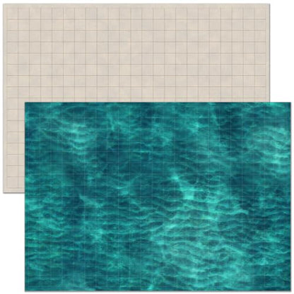 Essential RPG Battle Maps Starter Set: Dry Erase Grid & Terrain Maps | Plain grid and terrain maps for D&D, age 14+