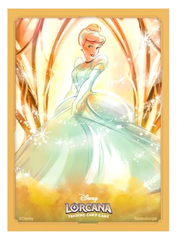 Ravensburger Disney Lorcana TCG: Archazia's Island Card Sleeves Featuring Cinderella - Ballroom Sensation| 65 Protective Sleeves for TCG Decks | Ages 8+