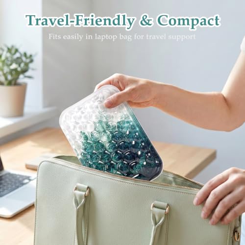 Ospelelf Elbow Wrist Rest Pad for Desk, Gel Arm Rest Pad Support for Laptop | Ergonomic Support for Typing & Mouse, Cool-touch, Lightweight, 6.29" × 4.33" × 0.98", Home Office Computer Use - style: Forest