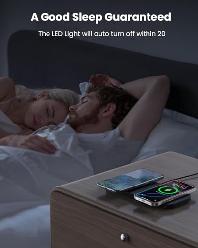 Wireless Charger, 10W Max Dual Charging Pad for iPhone 17/16/15/14/13/12/11/XR/X/8, Airpods 4/3/2/Pro, Samsung Galaxy S25/S24/S23/S22/S21, QC 24W Adapter, Charging Adapter