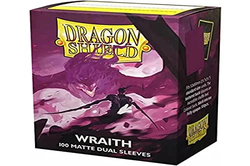 Dragon Shield | Matte Dual Standard Size Card Sleeves | 100 CT - Smooth & Tough Premium TCG Sleeves - Compatible with Pokemon, Flesh & Blood, One Piece & Magic the Gathering | Wraith - color: Wraith