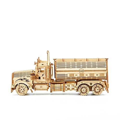 3D Wooden Puzzles Truck Model Kits, Brainteaser and Puzzle for Christmas/Birthday,Gifts for Adults and Teens to Build Combination - style: Truck