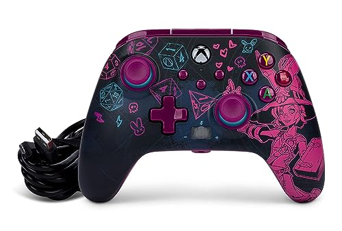 PowerA Enhanced Wired Controller for Xbox Series X|S - Tiny Tina's Wonderlands, Xbox Controller with Detachable 10ft USB Cable, Mappable Buttons and Rumble Motors, Officially Licensed for Xbox - color: Tiny Tina's Wonderlands
