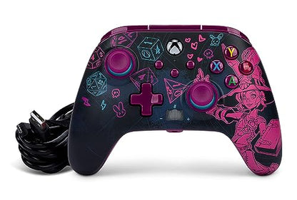 PowerA Enhanced Wired Controller for Xbox Series X|S - Tiny Tina's Wonderlands, Xbox Controller with Detachable 10ft USB Cable, Mappable Buttons and Rumble Motors, Officially Licensed for Xbox - color: Tiny Tina's Wonderlands