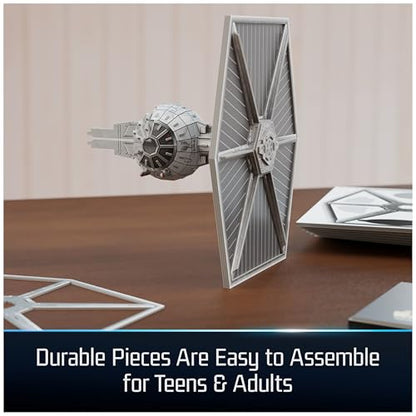 4D Build, Star Wars Imperial Tie Fighter 3D Model Kit, Star Wars Collectibles & Desk Decor, Adult Puzzle, Building Toys, 120 Pieces, 3D Puzzles, Gift Ideas for Ages 12 & Up - style: Imperial Tie Fighter 120 pcs