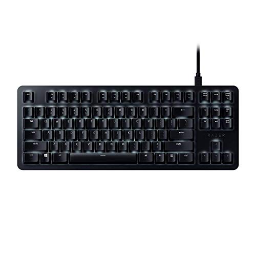 Razer BlackWidow Lite TKL Tenkeyless Mechanical Keyboard : Orange Key Switches - Tactile & Silent - White Individual Key Lighting - Compact Design - Detachable Cable - Classic Black - style: Lite TKL