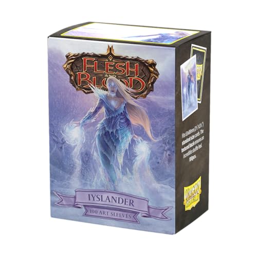 Dragon Shield | Flesh & Blood Art Sleeves | 100 CT - Smooth & Tough Premium TCG Sleeves | Compatible with Pokemon, One Piece & Magic the Gathering | Lyslander, Elemental Wizard - color: Lyslander, Elemental Wizard