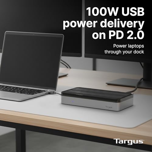 Targus USB-C Universal Quad 4K (QV4K) Docking Station with 100W Power Delivery, Black (DOCK570USZ)