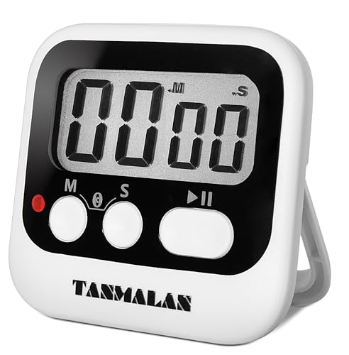 Easy to USE, Digital Kitchen Timer, Magnetic Timer,Tanmalan(Black,1 Pack) - color: Black -1 Pack