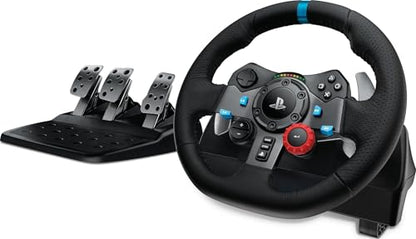 Logitech G29 Racing Wheel and Pedals for PS5/PS4/PC | Stainless steel paddle shifters, leather steering wheel cover, real force feedback, for PS5, PS4, PC, Mac - style: PS5, PS4, PC/Mac