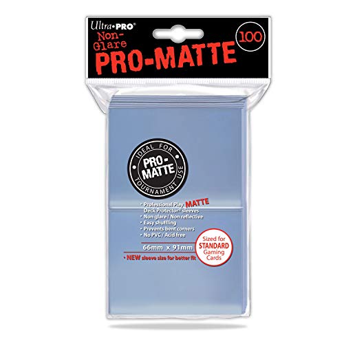Ultra Pro 100 Clear Pro-Matte Deck Protectors Sleeves Standard MTG Pokemon