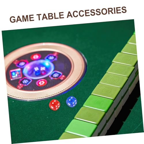 Toddmomy Mahjong Machine Glass Cover Accessory for Gaming Protective Dice Tray Lid Sturdy Tempered Glass Dice Box Tool for Mahjong Players 1 Set