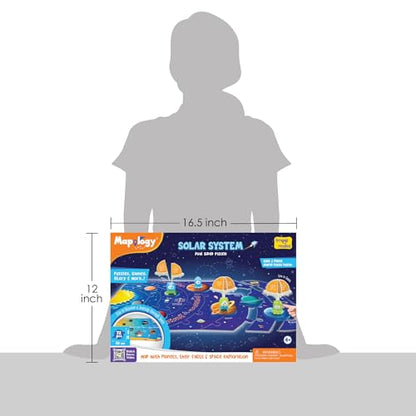Imagimake Mapology Solar System for Kids | Educational Toys for Kids 5-7 | Space Toys | Puzzles for Boys & Girls Ages 4-8 | 6 Year Old Boy Gifts & Girl Gifts - style: Solar System