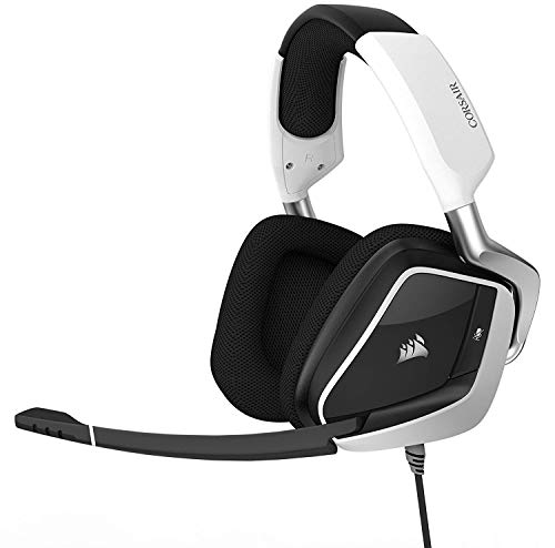 CORSAIR Void PRO RGB USB Gaming Headset with Dolby Headphone 7.1 Surround Sound for PC - White - color: White