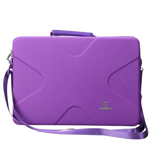 Tourmate Hard Storage Case for BOIFUN/YOTON/POFOTO/PJGCWB/WONNIE 17.5" Portable DVD Player，14'' 15.5" 15.7" 16.9" With Fixed Spring Rope EVA Box (Only Case)(Purple) - color: Purple