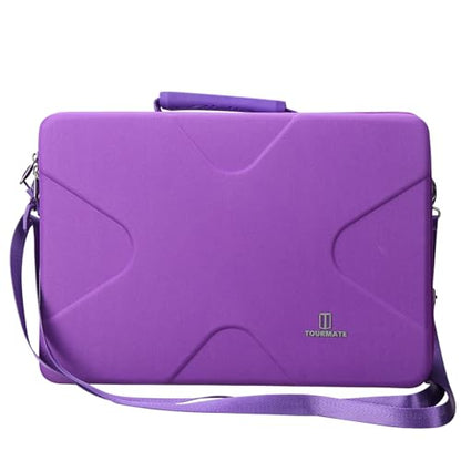 Tourmate Hard Storage Case for BOIFUN/YOTON/POFOTO/PJGCWB/WONNIE 17.5" Portable DVD Player，14'' 15.5" 15.7" 16.9" With Fixed Spring Rope EVA Box (Only Case)(Purple) - color: Purple