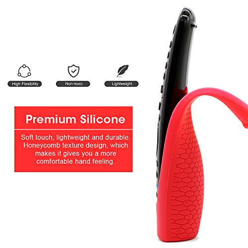 Silicone Protective Case for LG AN-MR600 / AN-MR650 / AN-MR18BA / AN-MR19BA Remote Control [Anti-Lost] Anti Slip LG Magic Remote Case Cover Skin Holder Sleeve Protector (Red) - color: Red