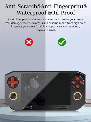 1-Pack Screen Protector for GameMT EX8 Handheld Game Consoles, 6H Hardness Not Tempered Glass, Anti-Fingerprint,Anti-Scratch, Easily Installation, HD Clear