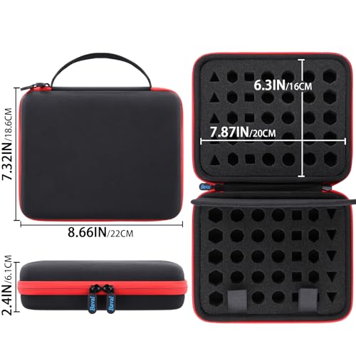 DND Dice Storage Case with Detachable dice sponge and tray | Storage of DND dice, With Detachable Dice Sponge, Sponge have separate grooves prevent collision and damage to each other - style: Rectangle Case