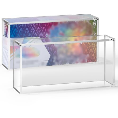 SPC Acrylic Display Case, 8mm Ultra Thick Clear Protector Case,Magnetic Lid | Clear Display Enclosure Compatible with Prismatic Evolutions Super-Premium Collection Box (14.4"Lx3.4"Wx6.9"H) - color: Spc Acrylic Case, size: Acrylic Case