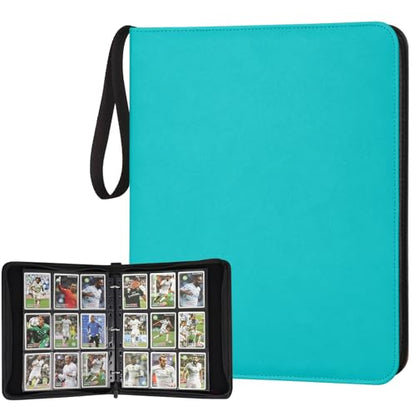 Trading Card Binder, Card Collection Binder Album Folder with 720 Side Loading Pockets, 9 Pocket Trading Card Album Folder for TGC,MTG, Baseball Cards, Yugioh - color: A-blue2