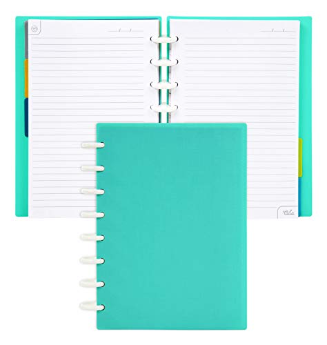 Talia Discbound Notebooks, Planner, Customizable, (Celestial Turquoise, Junior (5.5in x 8.5in)) - color: Celestial Turquoise, size: Junior (5.5in x 8.5in)