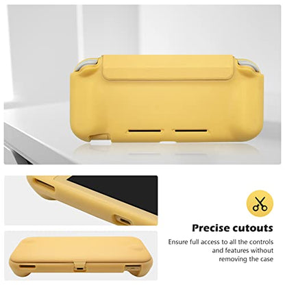 ProCase Flip Cover for Nintendo Switch Lite with 2 Pack Tempered Glass Screen Protectors, Slim Protective Case with Magnetically Detachable Front Cover for Nintendo Switch Lite 2019 -Yellow - color: Yellow