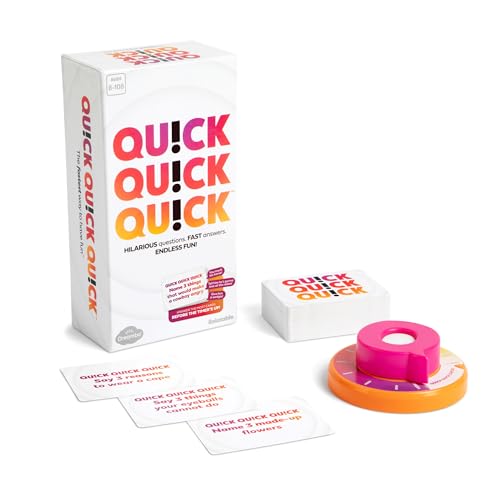 Quick Quick Quick By Relatable, Unleash Your Inner Funny with The Ultimate Party Games for Friends and Family Game Night, Perfect Adult Games & Kids Games, The Fastest Way to Have Fun, Ages 8 to 108