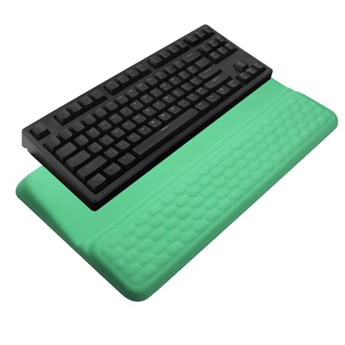 Computer Keyboard Stand with Wrist Rest, Ergonomic Tilted Keyboard Holder - Keyboard Riser with Wrist Pad - Keyboard Tray Support for Office Home - Green - color: Keyboard Stand - Green