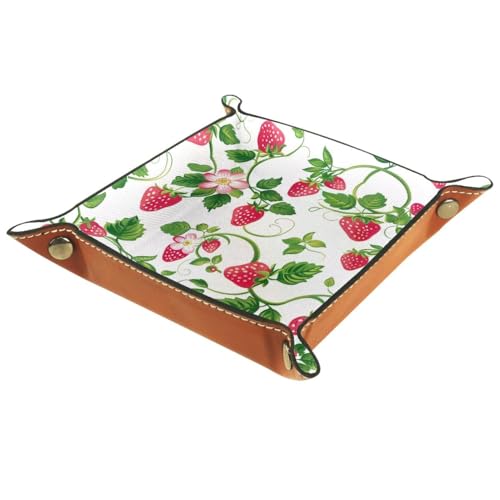 Strawberry Dice Tray Dice Rolling Tray Folding Dice Holder for Dice Games, Like RPG, DND and Other Table Games - color: Multi 4