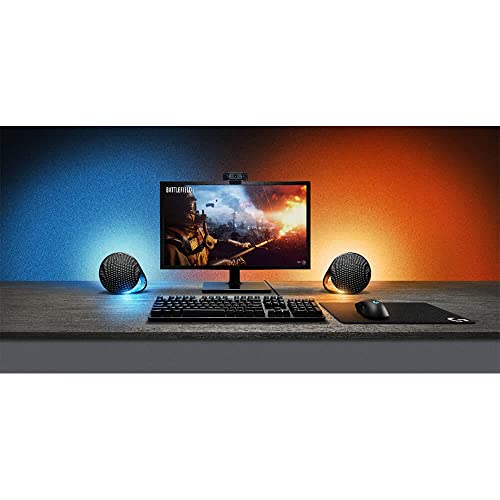 Logitech G560 PC Gaming Speaker System with 7.1 DTS X - Black | 7.1 DTS:X Ultra Surround Sound, Bluetooth, USB, Subwoofer + 2 Satellite Speakers, LIGHTSYNC RGB