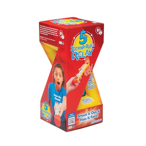 5 Second Rule Relay - Family Party Game - Electronic Relay Baton - Shout It Out & Pass It Fast! - for 2 or More Players, for Kids Ages 8 and Up - style: Relay