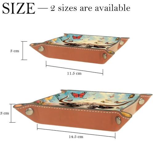 Highland Cow Flower Dice Tray Dice Rolling Tray Folding Dice Holder for Dice Games, Like RPG, DND and Other Table Games - color: Multi 20