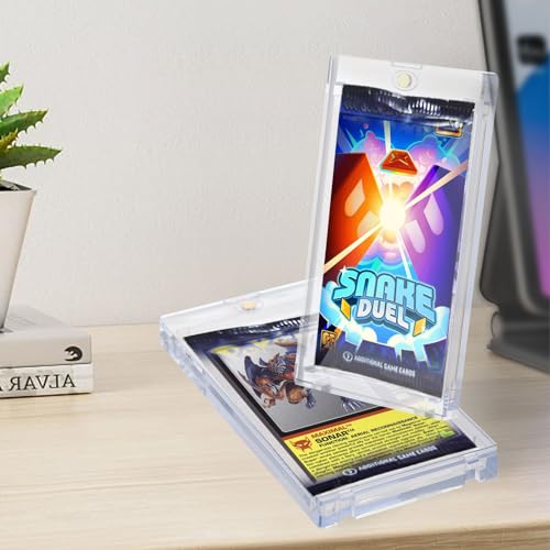 10-Pack One Touch Booster-Pack Magnetic-Holders - UV Protection Clear Booster Pack Cases, Fit for Standard Cards Storage and Display, Protect Your Collectible, Sports, and Gaming Cards