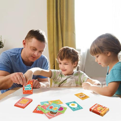 Card Games for Kids, Go Fish,Old Maid,Memory Match,Slap Jack,Crazy 8s,War-6 Pack Classic Fun & Educational Games for Family Game Night,Great Gift for Birthday Christmas Holiday Easter Basket Stuffers
