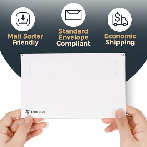 510-Pack Card Shipping Envelopes - 7 x 4.35 Inches Trading Cards Self-Adhesive Mailers, Perfect Fit for Semi-Rigid Sleeves, Toploaders & Ding Defend Protectors - Hobby Mailing Supplies - color: White - 510 Pack