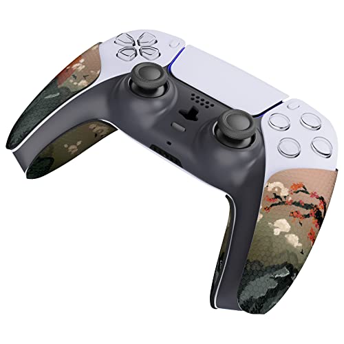eXtremeRate PlayVital Controller Grip for ps5 Controller, Professional Textured Soft Rubber Pads Handle Grips - View of Rising Sun - color: Rising Sun