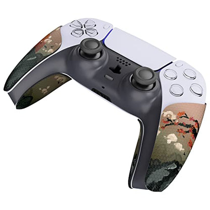 eXtremeRate PlayVital Controller Grip for ps5 Controller, Professional Textured Soft Rubber Pads Handle Grips - View of Rising Sun - color: Rising Sun