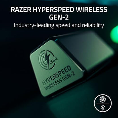Razer BlackShark V3 Wireless Xbox Gaming Headset, 50mm Drivers, Black | Super Wideband Mic, 2.4 GHz, Bluetooth, USB, Works with PC, Mac, PS5, Nintendo Switch, Smartphone, 70 Hr Battery - color: Black, style: Xbox