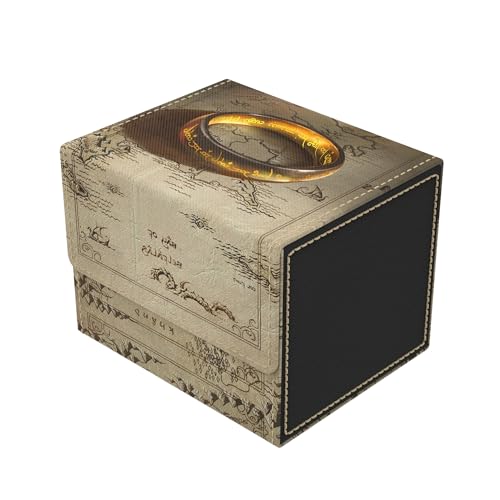 (The Ring) 100% Hand-Drawn TCG/MTG 100+ Card Vault Deck Box - style: The Ring