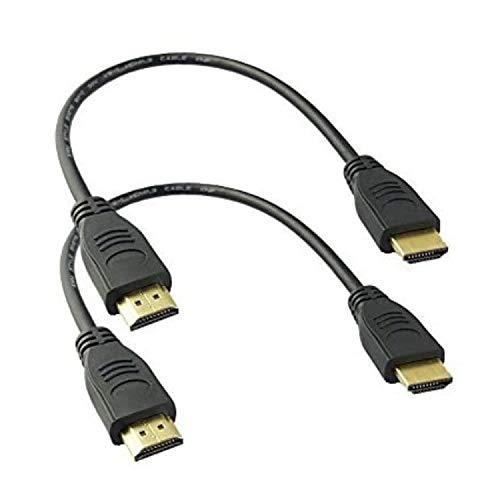2Pack 8inch HDMI Male to Male Cable,High-Speed HDMI HDTV Cable - Supports Ethernet, 3D,1.4V