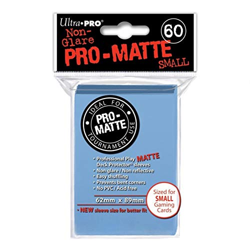 Ultra-Pro Pro-Matte Sleeves - Light Blue, Small - for Yu-Gi-Oh, Cardfight/CFVG (60 Deck Protectors) - color: Light Blue, size: Small