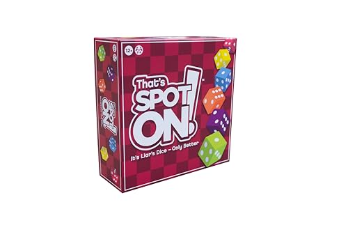 That's Spot On! Best Bluffing Strategy Game - Board, 6 Cups, 12 Tokens, 30 Dice – 2 to 6 Players, Ages 12+, Family Fun or Game Nights with Friends