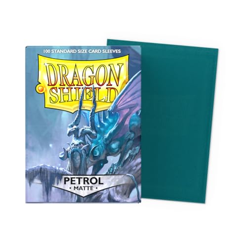 Dragon Shield | Standard Size Card Matte Sleeves | 100 CT - Smooth & Tough Premium TCG Sleeves | Compatible with Pokemon, Flesh & Blood, One Piece & Magic the Gathering | Petrol - color: Petrol