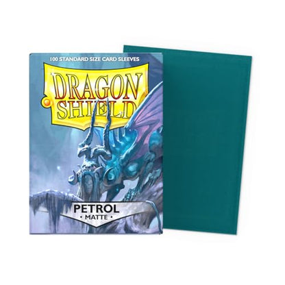 Dragon Shield | Standard Size Card Matte Sleeves | 100 CT - Smooth & Tough Premium TCG Sleeves | Compatible with Pokemon, Flesh & Blood, One Piece & Magic the Gathering | Petrol - color: Petrol